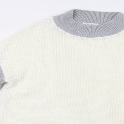 In the Style Womens White Colourblock  Jumper Dress  Size 8