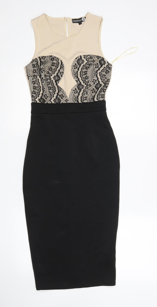 Boohoo Womens Multicoloured   Pencil Dress  Size 6