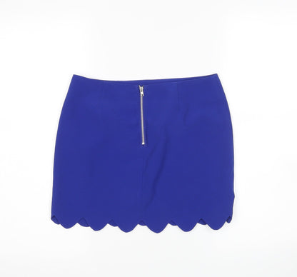 FOREVER 21 Womens Blue   Mini Skirt Size S