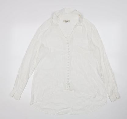 Somerset Womens White   Basic Button-Up Size 8