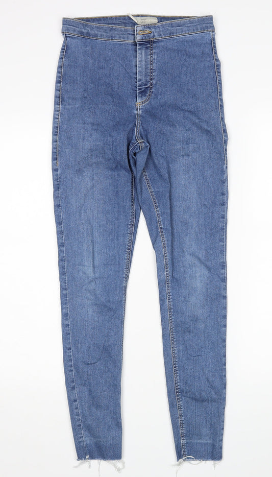 Topshop Womens Blue   Skinny Jeans Size 28 in L32 in