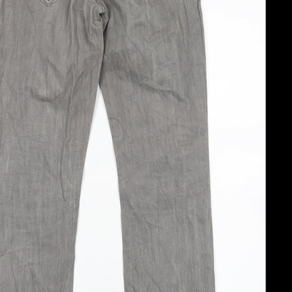 Womens UK Size 32 in Preworn Regular Fit Bootcut Grey Jeans