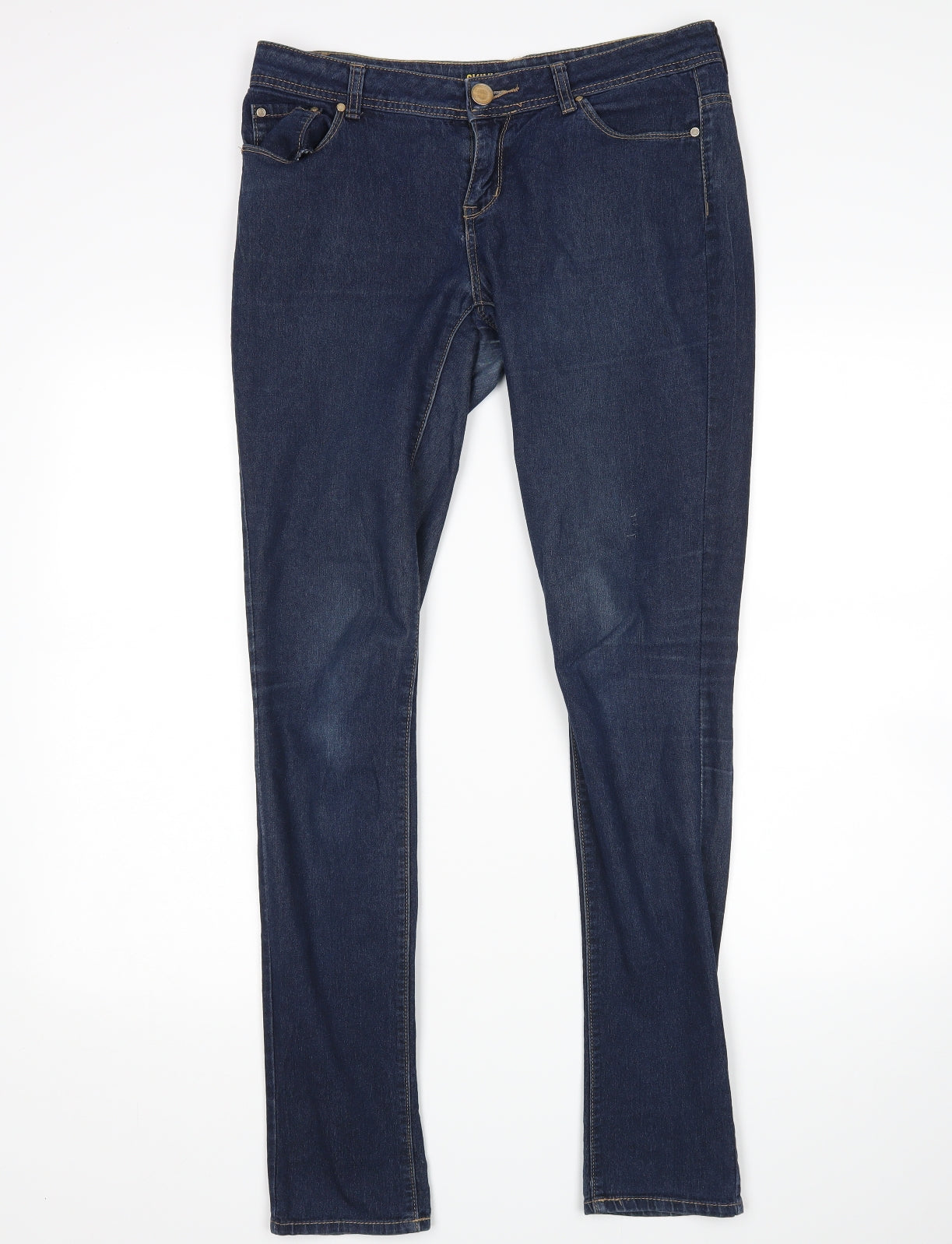 Denim Co Womens Blue   Skinny Jeans Size 12 L32 in