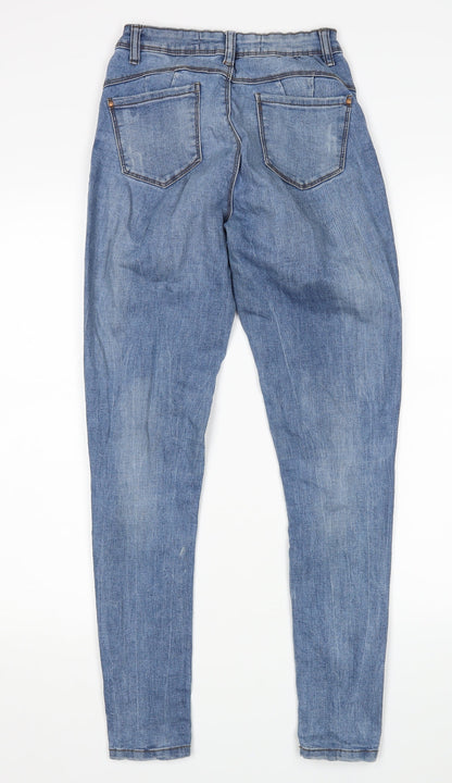 Denim Co Womens Blue   Skinny Jeans Size 6 L28 in