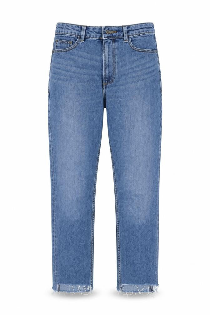 Womens UK Size 8 Denim CO Regular Fit Straight Blue Jeans