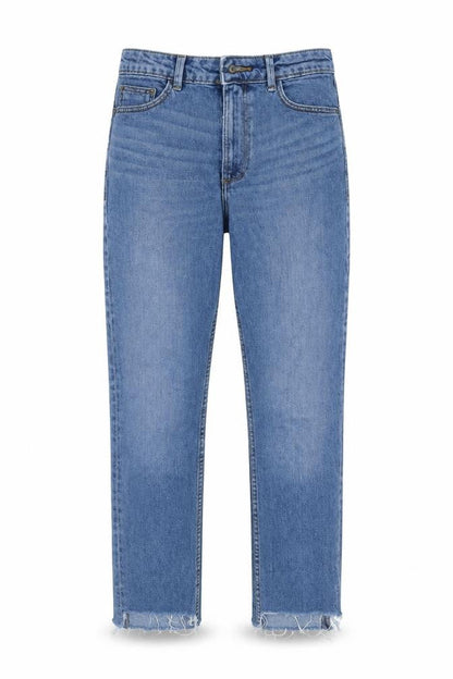 Womens UK Size 8 Denim CO Regular Fit Straight Blue Jeans