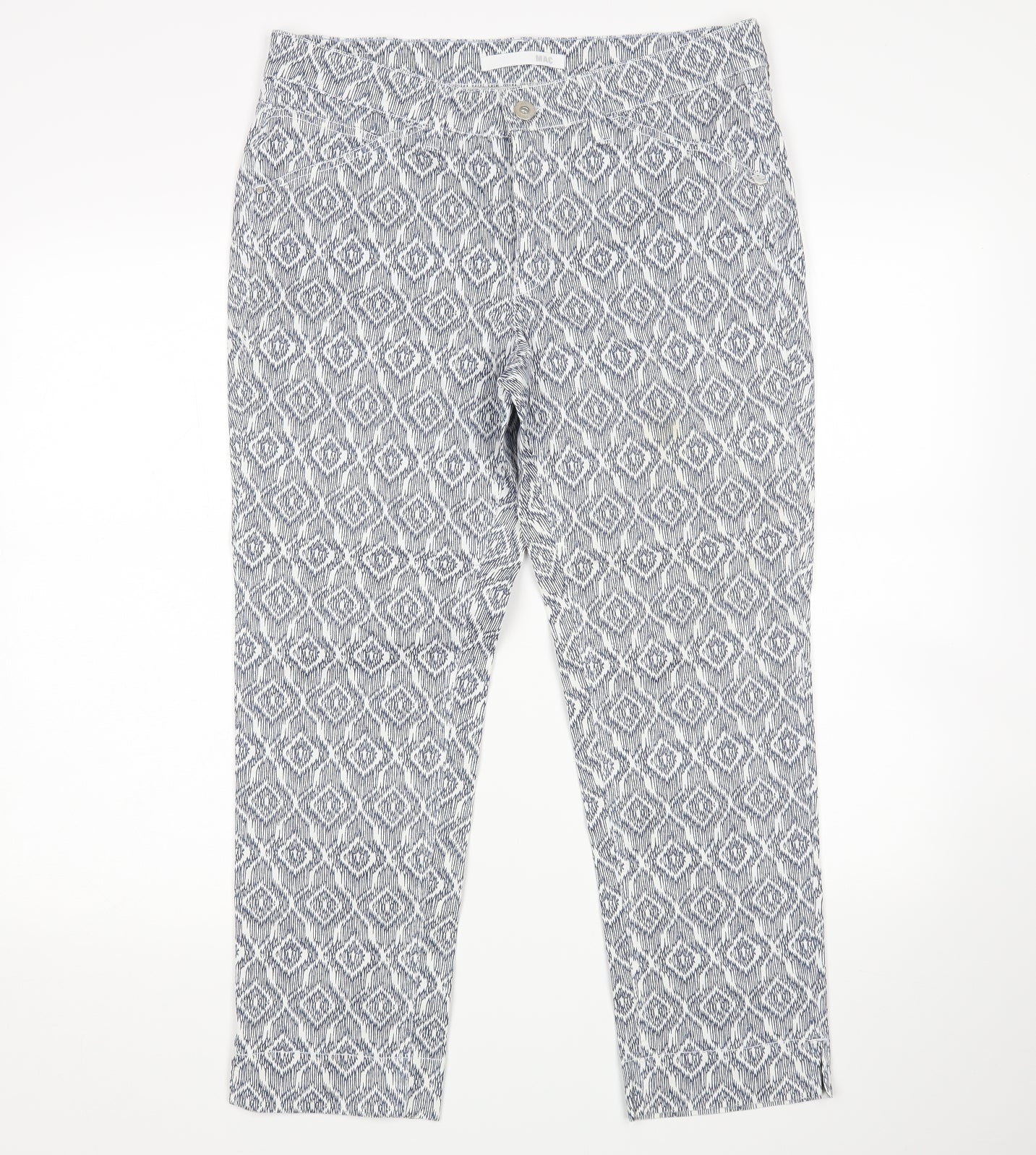 Mac Womens Multicoloured Argyle/Diamond  Straight Jeans Size 34 in L26 in