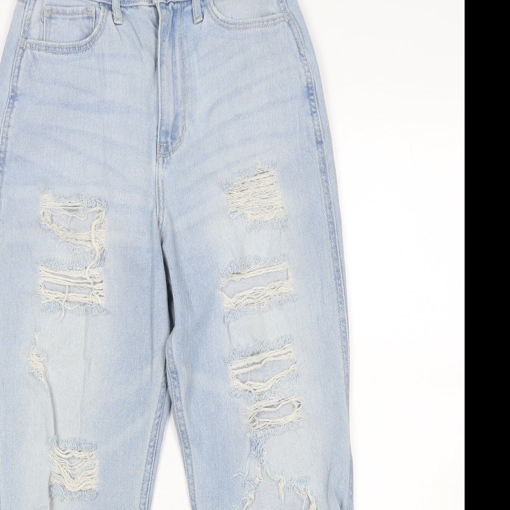 Hollister Womens Blue   Mom Jeans Size 25 in L25 in