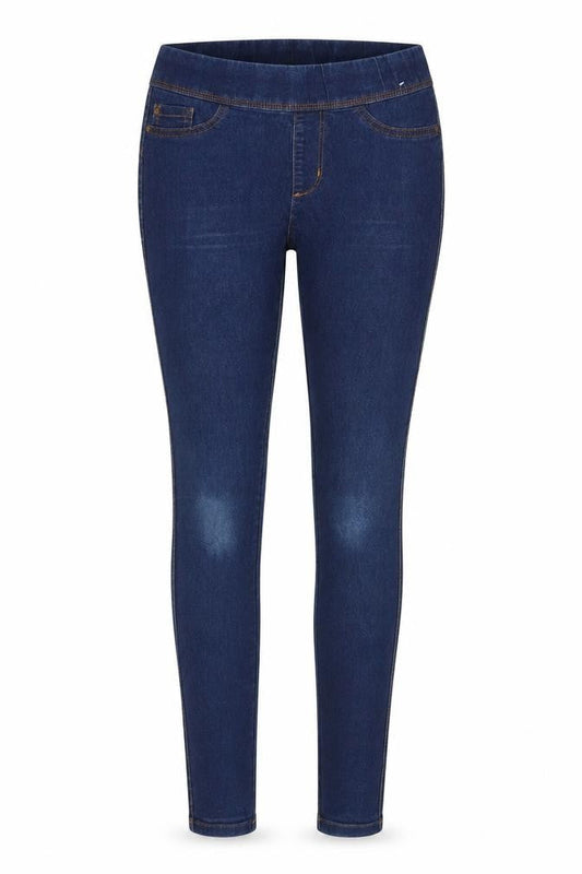 Front view of Denim Co women’s blue jegging jeans, size UK 8, 31-inch leg