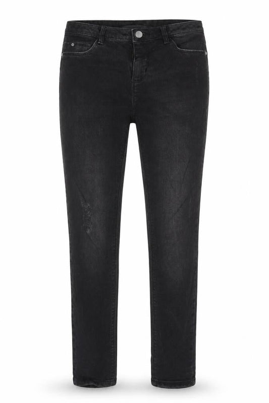 Front view of Clockhouse women’s black skinny jeans, size UK 8, 28-inch leg