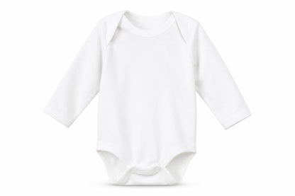 Front view of Primark Baby White Babygrow One-Piece Size Newborn