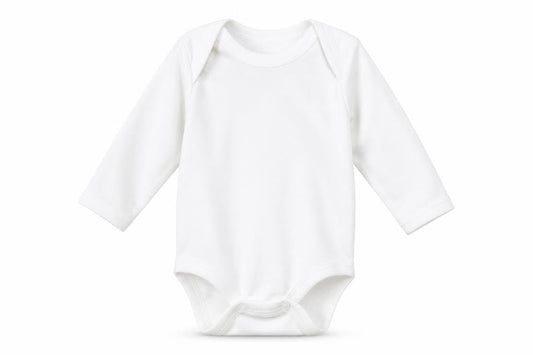 Front view of Primark Baby White Babygrow One-Piece Size Newborn