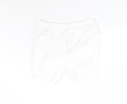 Nutmeg Baby White    Trousers Size 3-6 Months