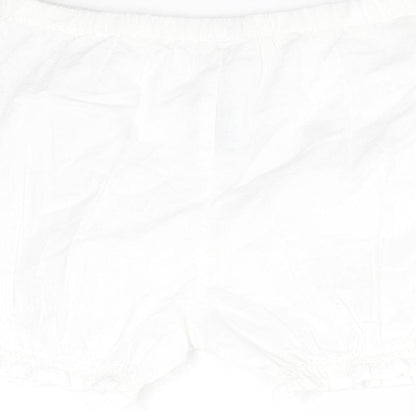 Nutmeg Baby White    Trousers Size 3-6 Months