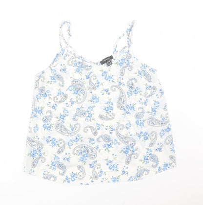 Primark Womens Multicoloured Paisley  Camisole T-Shirt Size 16