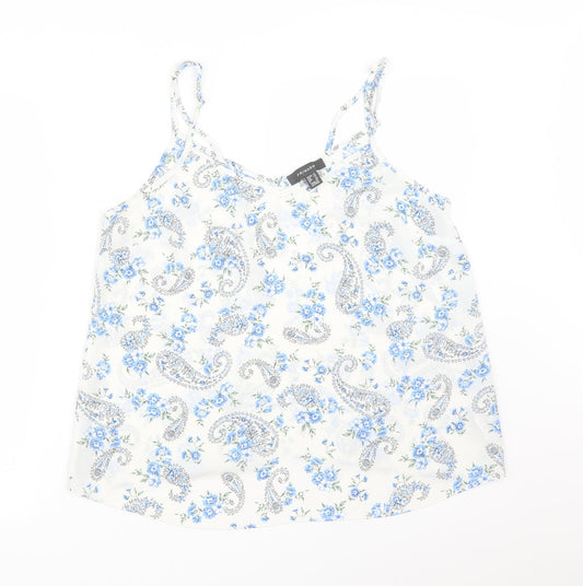 Primark Womens Multicoloured Paisley  Camisole T-Shirt Size 16
