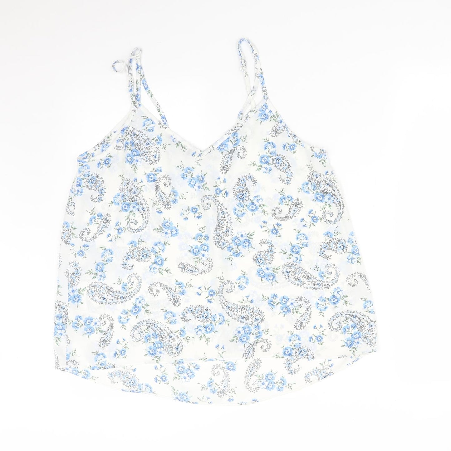 Primark Womens Multicoloured Paisley  Camisole T-Shirt Size 16