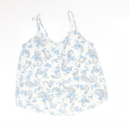 Primark Womens Multicoloured Paisley  Camisole T-Shirt Size 16