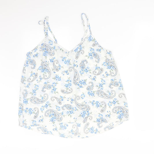 Primark Womens Multicoloured Paisley  Camisole T-Shirt Size 16