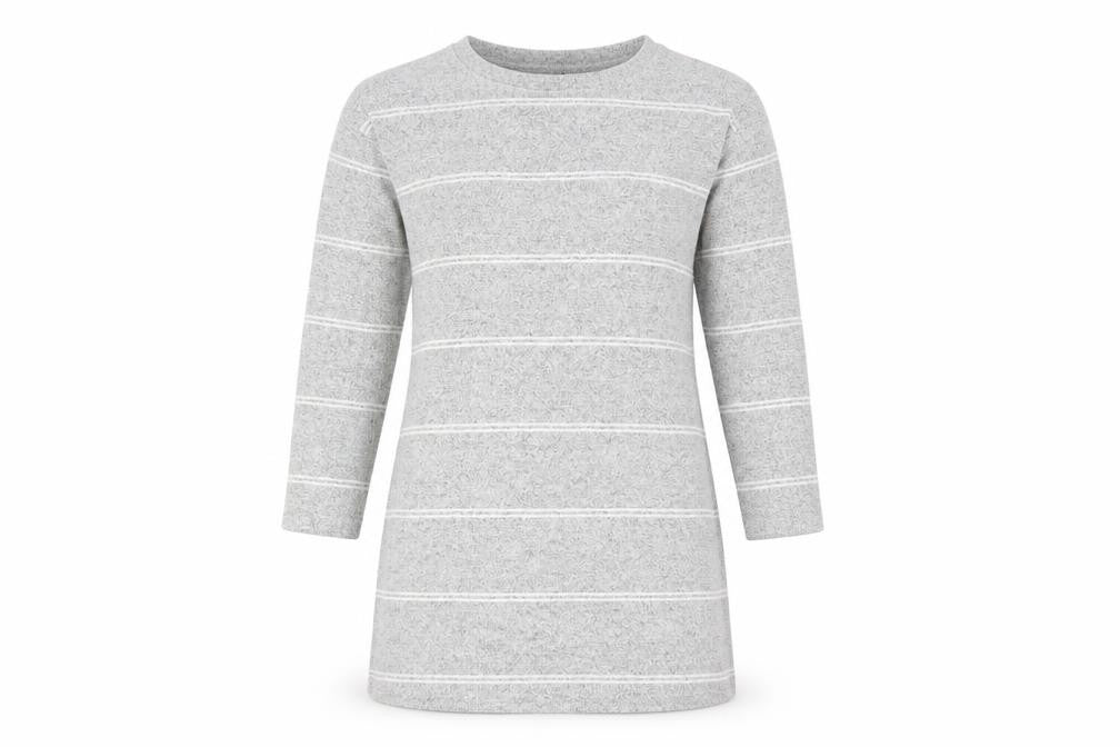F&F Womens Grey Striped  A-Line  Size 14