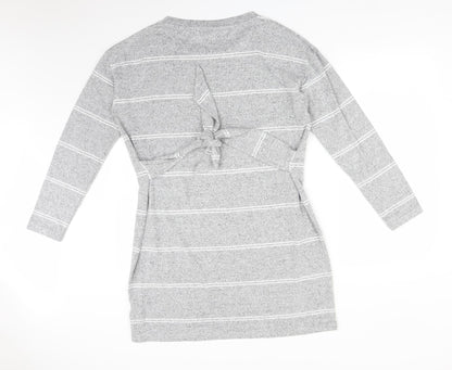 F&F Womens Grey Striped  A-Line  Size 14
