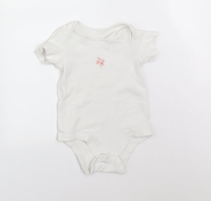 TU Baby White Floral  Babygrow One-Piece Size 3-6 Months