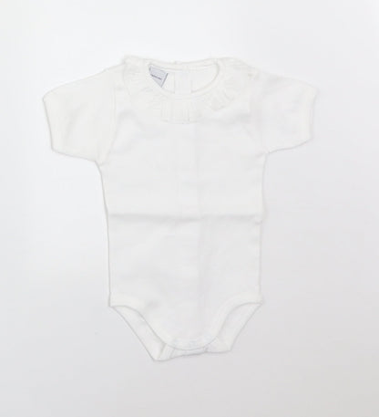 BABIDU Baby White   Babygrow One-Piece Size 3-6 Months