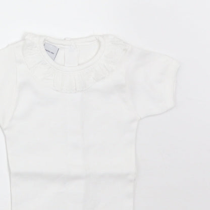 BABIDU Baby White   Babygrow One-Piece Size 3-6 Months