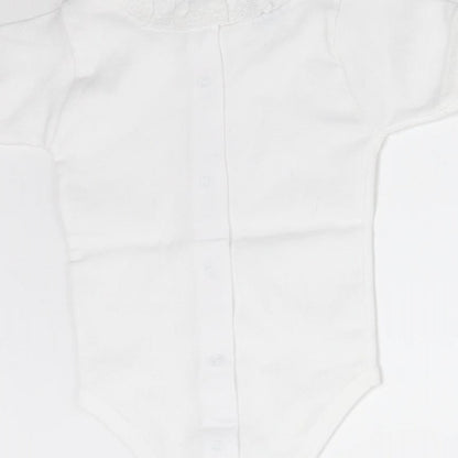 BABIDU Baby White   Babygrow One-Piece Size 3-6 Months
