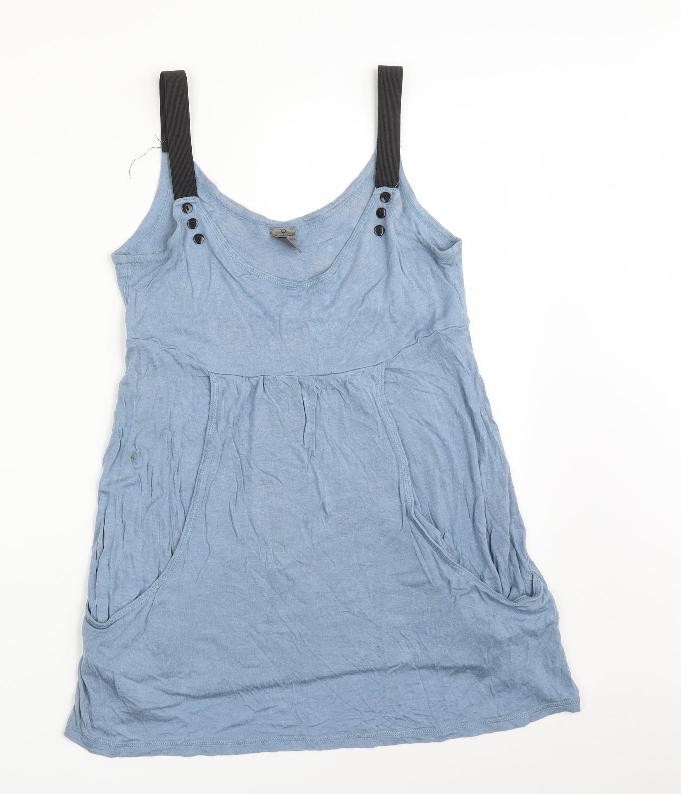 Womens UK Size M VERO MODA Blue Basic T-Shirt