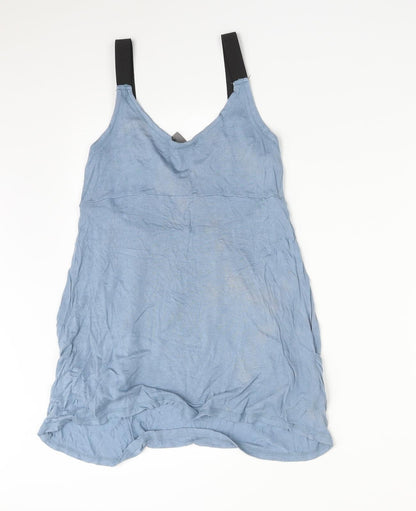 Womens UK Size M VERO MODA Blue Basic T-Shirt