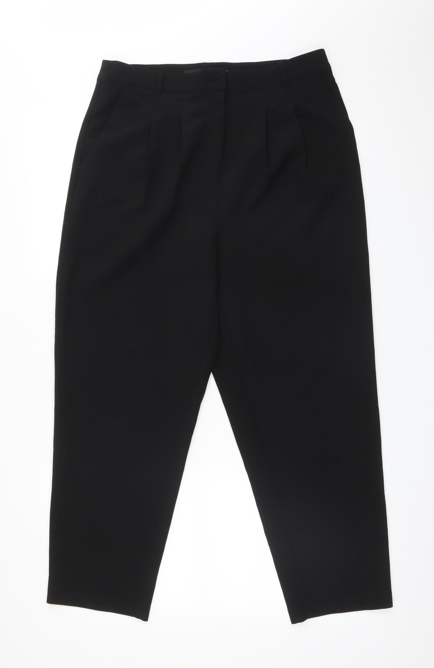 Womens UK Size M VERO MODA Regular Fit  Black Trousers