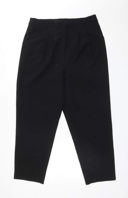 Womens UK Size M VERO MODA Regular Fit  Black Trousers