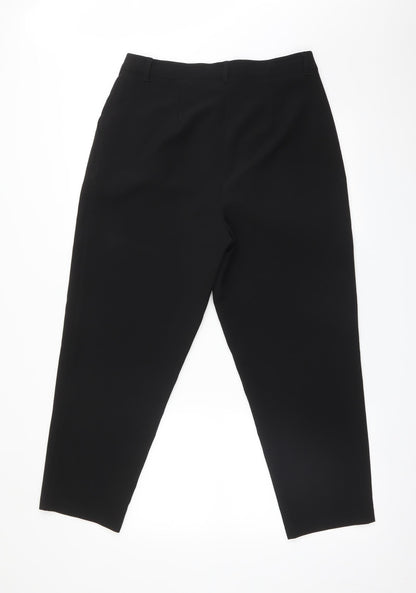 Womens UK Size M VERO MODA Regular Fit  Black Trousers