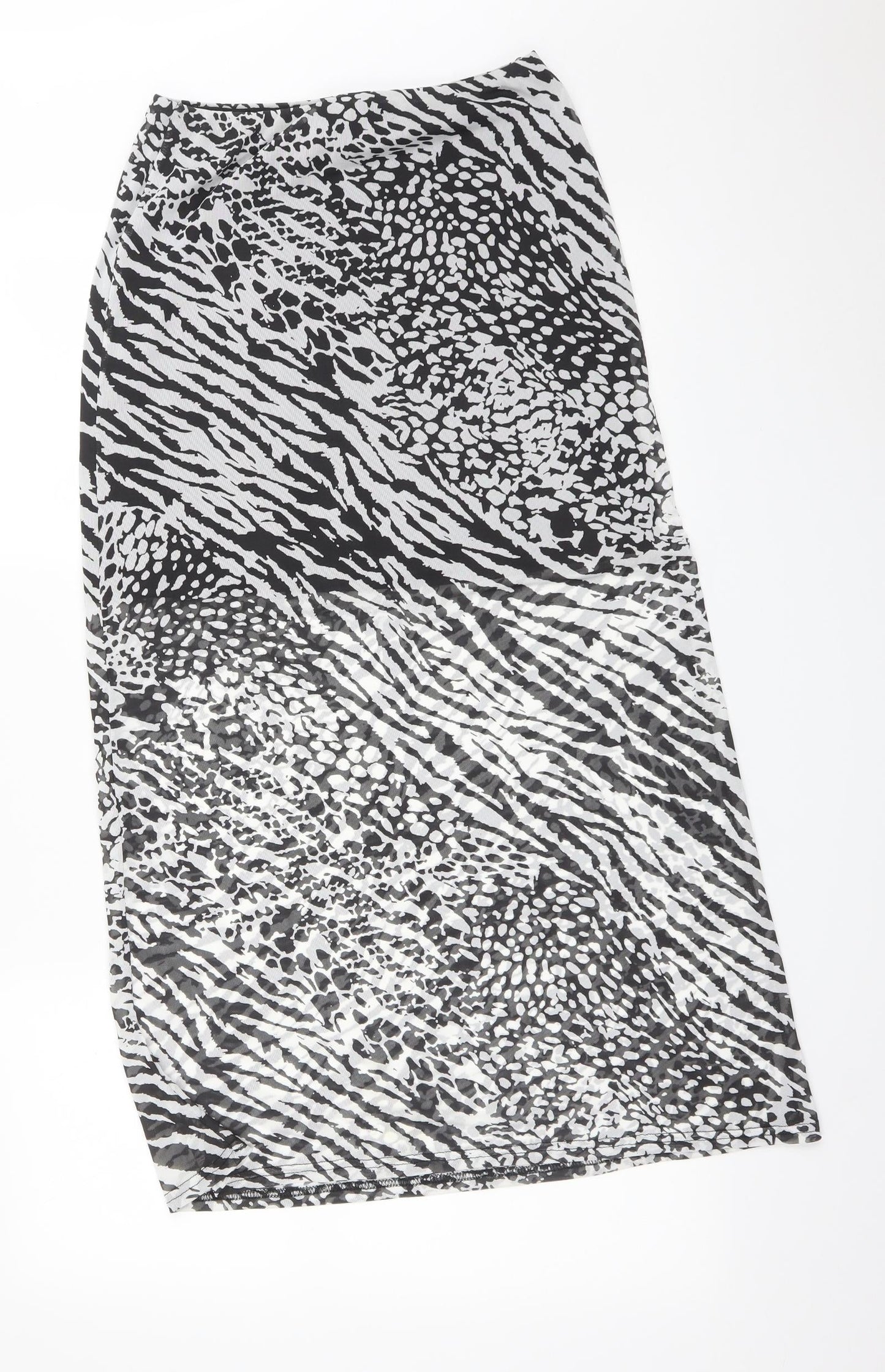 Boohoo Womens Multicoloured Animal Print  Straight & Pencil Skirt Size 8