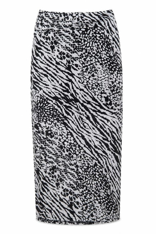 Boohoo Womens Multicoloured Animal Print  Straight & Pencil Skirt Size 8