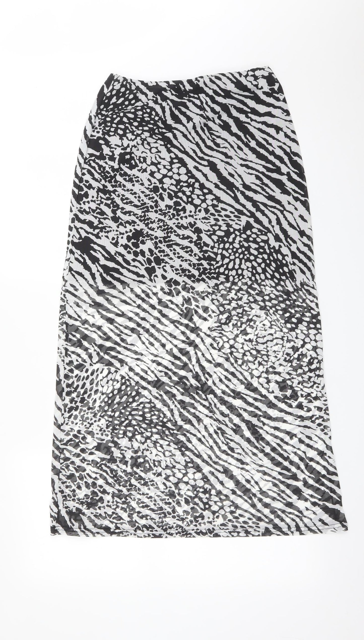 Boohoo Womens Multicoloured Animal Print  Straight & Pencil Skirt Size 8