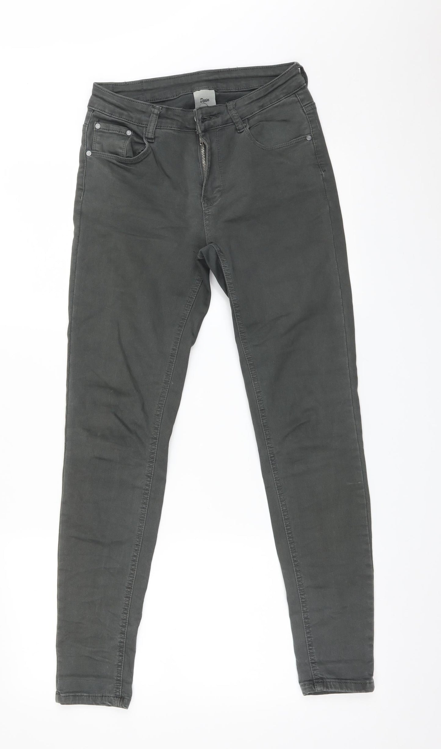 Womens UK Size S Denim Regular Fit Skinny Green Jeans