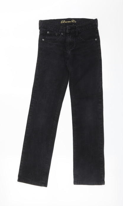 YD Girls Black   Straight Jeans Size 10-11 Years
