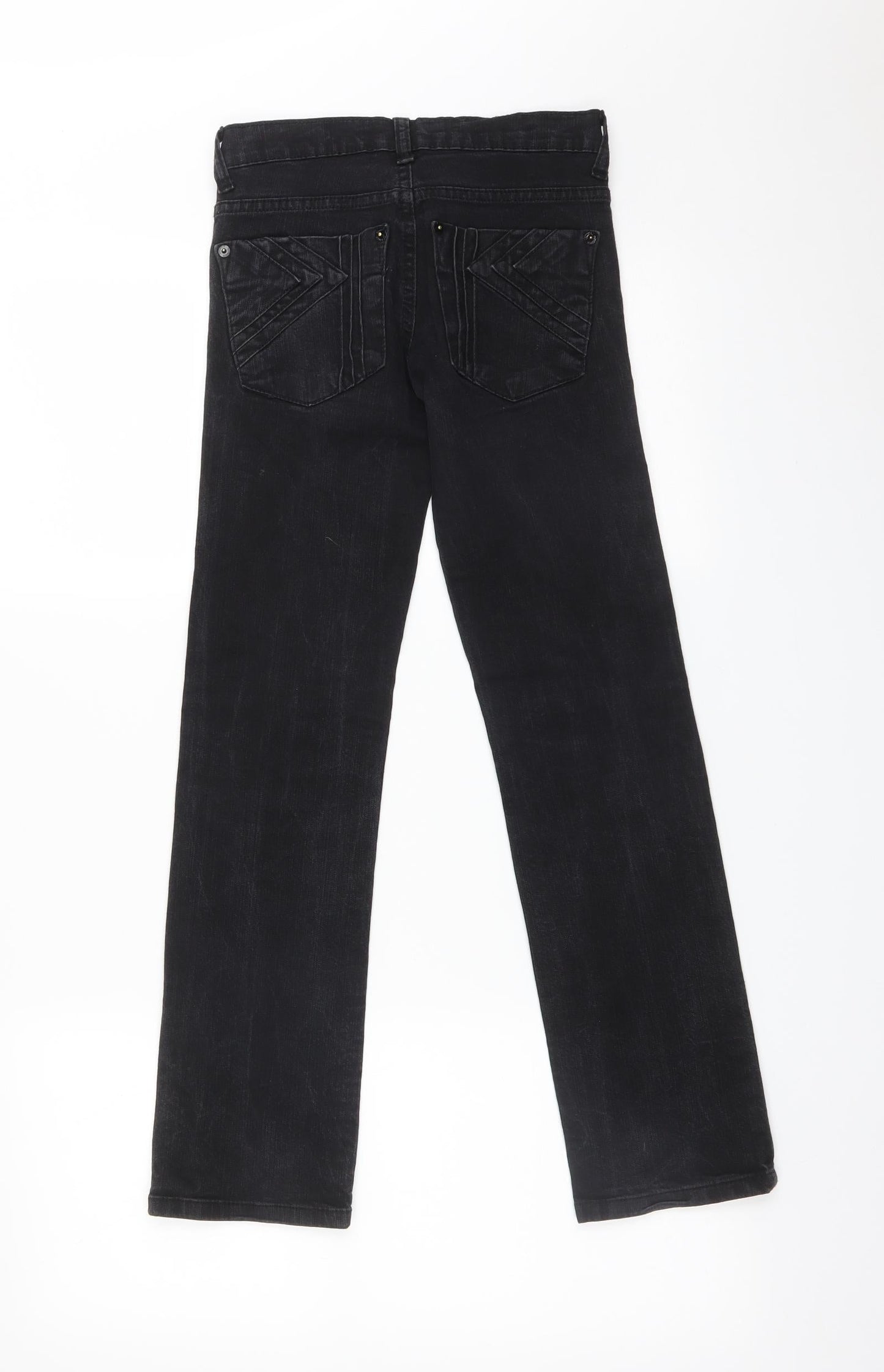 YD Girls Black   Straight Jeans Size 10-11 Years