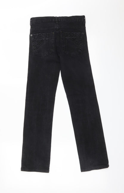 YD Girls Black   Straight Jeans Size 10-11 Years