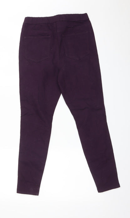 Womens UK Size 8 Papaya Regular Fit Jegging Purple Jeans