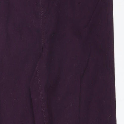 Womens UK Size 8 Papaya Regular Fit Jegging Purple Jeans