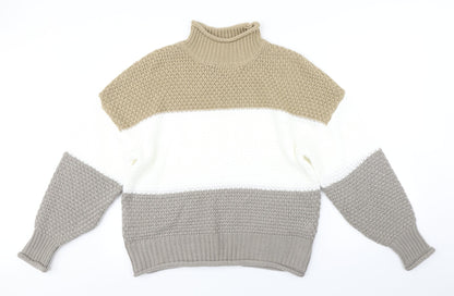 Womens UK Size S Preworn Multicoloured Pullover Jumper