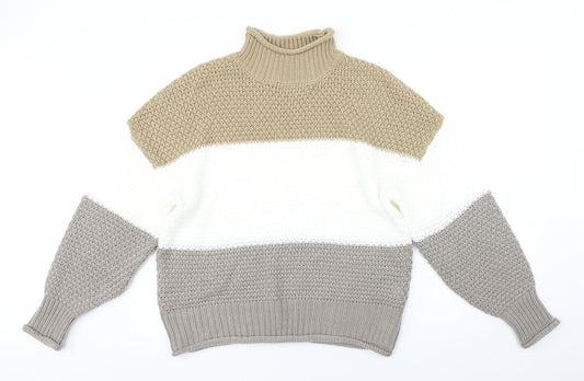 Womens UK Size S Preworn Multicoloured Pullover Jumper