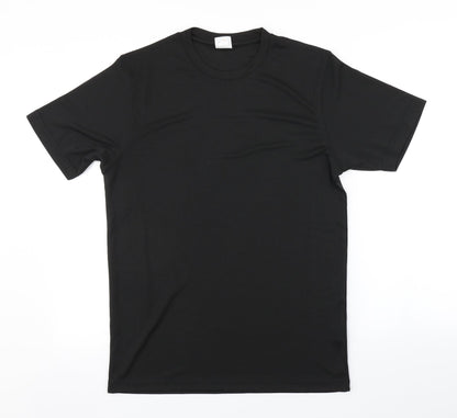 Mens UK Size S Preworn Black  T-Shirt