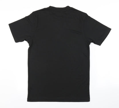 Mens UK Size S Preworn Black  T-Shirt