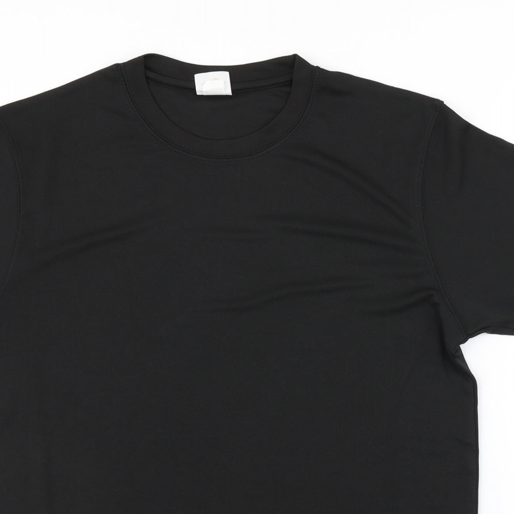 Mens UK Size S Preworn Black  T-Shirt