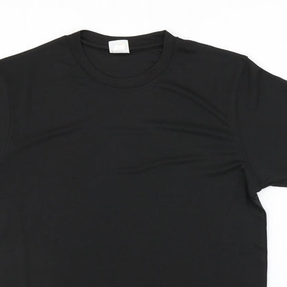 Mens UK Size S Preworn Black  T-Shirt