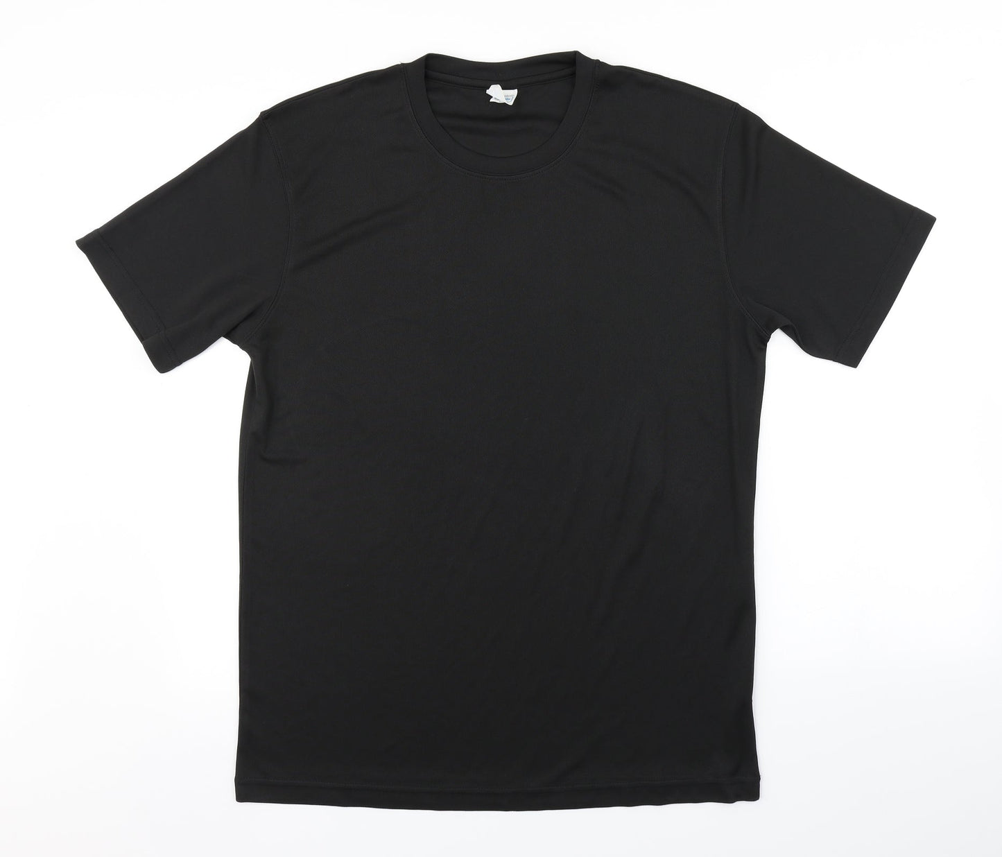Mens UK Size L Preworn Black  T-Shirt